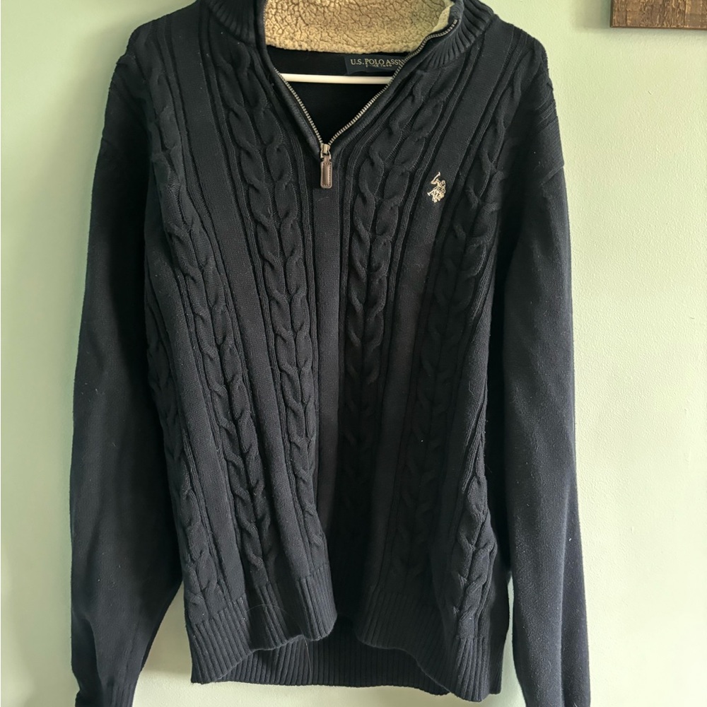 Navy polo oversized sweater